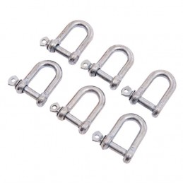 6pc 8mm D-Shackles