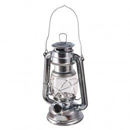 15 LED Hurricane Lamp (Silver)