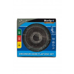 BlueSpot 6 PCE 115mm (4.5") Zirconium Oxide Flap Disc Set