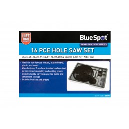 BlueSpot 16 PCE Hole Saw Set (19 - 127mm)
