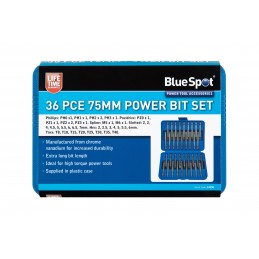 BlueSpot 36 PCE 75mm Power Bits Set