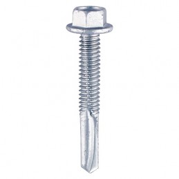 Timco Self-Drilling Screws - Hex - For Heavy Section Steel - Zinc - 5.5 x 65 - Box of 100