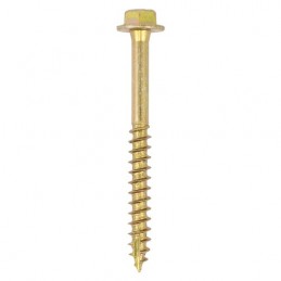 Timco Solo Coach Screws - Hex Flange - Yellow - 10.0 x 130 - Box of 50