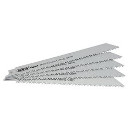 Expert 200mm 5/8tpi HSS Reciprocating Saw Blades for Multi Purpose Cutting - Pack of 5 Blades