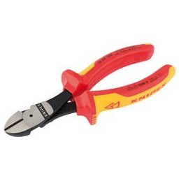 Knipex 74 08 160UKSBE VDE Fully Insulated High Leverage Diagonal Side Cutters (160mm)